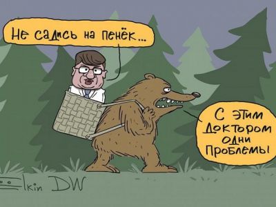 "Похищение" Мураховского. Карикатура С.Елкина: dw.com